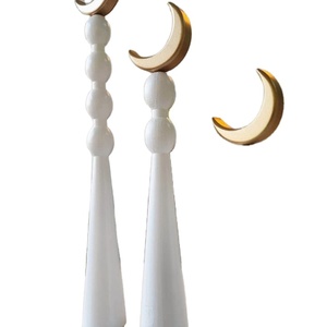 Ensemble d'appoint de table de fête de luxe avec vadrouille et incrustation de mosquée et de lune en bois pour le format suspendu de la célébration de l'Aïd au printemps - Product Image 2