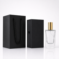 Botol Parfum Spot 50ml, 100ml, Kaca Kosong, Botol Parfum, Persegi, Multi-warna, Opsional dengan Kemasan, Sablon