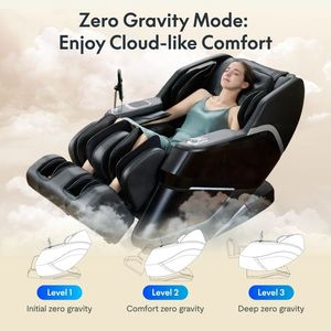 Sillón Reclinable de Masaje Shiatsu Zero Gravity SL-Track con Escaneo Corporal Completo, Bolsas de Aire y Masaje Profundo de Yoga con Rodillos para Pies - Product Image 3