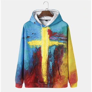 เสื้อฮู้ดดี้แบบสวมหัวสั่งทำ OEM สำหรับผู้ชาย แขนยาว ปลายแขนแบบริบ ผ้าฝ้ายระบายอากาศ เหมาะสำหรับใส่ลำลองในฤดูหนาว - Product Image 1
