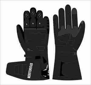 Nouveauté, gants de moto de haute qualité, cuir de vachette, respirants, doigts entièrement couverts, gants de sport de plein air, gants de course, style noir - Product Image 1