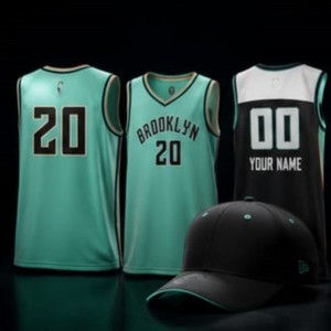 Maillot de basket-ball Brooklyn sans manches, col en V, polyester anti-humidité, unisexe, adulte, coupe classique, toutes saisons, impression du nom de l'équipe - Product Image 4