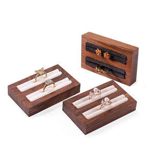 Export Quality Eco-Friendly Wooden <b>Ring</b> Gift <b>Box</b> with Customized Color and Soft Lining for <b>Proposal</b> Display Jewelry Organization - Product Image 6