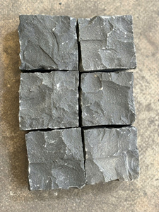 หินบะซอลต์ทุกด้านขนาด10x10x5ซม. ปูพื้นหินธรรมชาติจากหินบะซอลต์แตก - Product Image 2