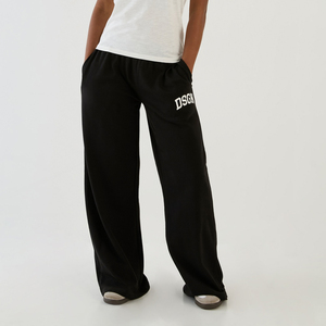 DTG <b>Custom</b> Wide Leg Sweat Pants Polyester Cotton Casual Loose Fit Jogger Trousers Personalized Print Street Wear Style for Women - Product Image 1