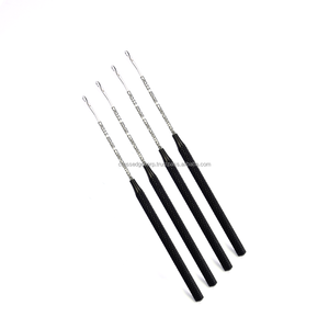 Herramientas profesionales para extensiones de cabello, enhebrador de agujas de ganchillo, juego de ganchos para tirar de alambre, herramienta para extensiones de cabello, acero inoxidable. - Product Image 5