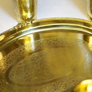 Service de table en laiton au design classique avec motif portrait, 4 pièces, réutilisable, durable, écologique, pour fêtes - Product Image 6