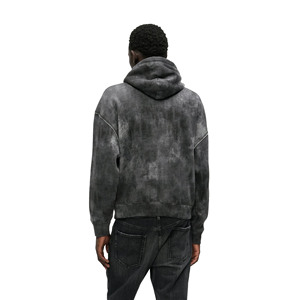 High Quality 100% Cotton Regular Fit Pullover Hoodie Streetwear <b>Thick</b> <b>Fleece</b> Drop Shoulder Pocket Design Solid Pattern Men's - Product Image 3