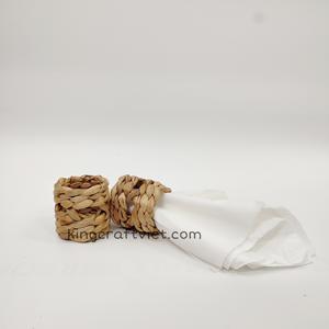 Ensemble de ronds de serviette en rotin naturel du Vietnam tissé pour la décoration de table, de mariage, de fête, de maison et de restaurant - Product Image 4