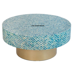 Light Luxury Classic <b>Art</b> Deco Coffee Table Gold Finished Irregular Aluminum Metal Living Room Decorative Purpose - Product Image 6