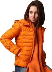 Women's Lightweight <b>Packable</b> Hooded Winter Quilted Puffer <b>Jacket</b> Detachable Sleeves Hat Water Resistant Fur Lining - Product Image 5