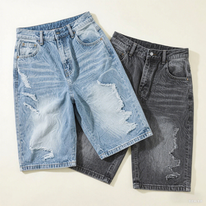 Shorts de Mezclilla para Hombre, Casuales, Holgados, Personalizables con Bordado e Impresión, Estilo Baggy - Product Image 3