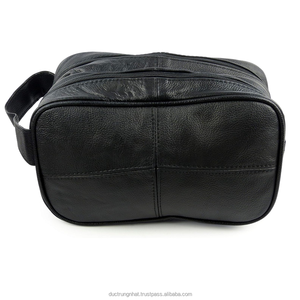 Vente en gros de sac cosmétique de voyage tendance pour hommes pochette en cuir étanche pour bonbons stockage de produits laitiers fermeture à glissière étuis à cosmétiques pour animaux de compagnie - Product Image 2