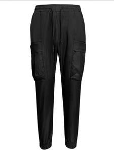 Basic Blue Core Baggy Cargo <b>Jeans</b> Waterproof 100% Cotton <b>Elastic</b> <b>Waist</b> Lightweight Men's Summer Casual - Product Image 5