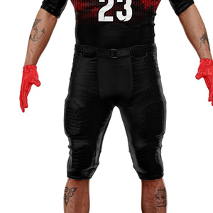 Ensemble de maillot et pantalon de football américain personnalisé pour hommes, respirant, anti-humidité, sublimation, entraînement, match - Product Image 4