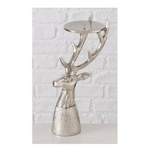 Candelabro de Aluminio Plateado con Forma de Ciervo para Sala de Estar, Centro de Mesa Navideño, Cumpleaños, Repisas, Consolas, Decoración del Hogar - Product Image 2