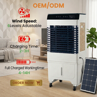 Kipas Pendingin Udara Evaporatif Kapasitas Besar dengan Tangki Air 20L, Remote Control, 9 Kecepatan untuk Penggunaan Komersial