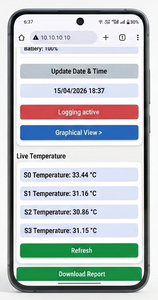 Medidor de Maduración de Concreto con Monitoreo Inalámbrico de Temperatura Multipunto y Seguimiento de Resistencia en Tiempo Real ASTM C1074 - Product Image 3