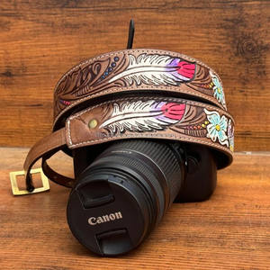 สายคล้องกล้องหนังวัวแบบใช้มือสายคล้องไหล่สายคล้องคอแบบเรียบง่าย - Product Image 3