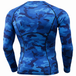 Custom Design Unisex Rash Guard Dry Fit <b>Compression</b> <b>Shirts</b> Long Sleeve Fitness Bodybuilding Breathable - Product Image 3