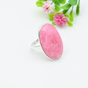 แหวนเงินแท้ 925 ประดับพลอยหลากชนิด ดีไซน์ดั้งเดิมจาก Thulite ขายส่งราคาโรงงาน - Product Image 1