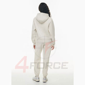 Sudadera con Capucha y Cremallera para Mujer, Corte Moderno, 465 GSM, Mezcla de Algodón, Estilo Urbano, Fabricante OEM, Etiqueta Privada Personalizada - Product Image 3