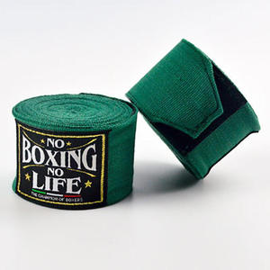 Bandes de boxe bleues de qualité supérieure, sans couture, en coton durable et élastique, pour l'entraînement en salle de sport, soutien du poignet pour adultes. - Product Image 3