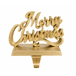 Luxury Gold Metal Merry <b>Christmas</b> Stocking Holder for Aluminum Fireplace Stocking Hanger Hook Wholesale Home <b>Decor</b> <b>Supplies</b> - Product Image 1