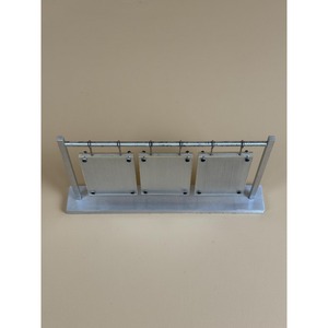 Aluminum Alloy Rectangle Mirror <b>Frame</b> Durable Metal Stand Tabletop Display Rack - Product Image 5