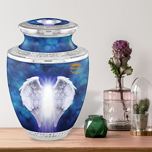 Luxury Brass Funeral Urn with Decorative Finish Stainless Steel Cremation Urn for Adult <b>Ashes</b> OEM Metal Cremation Urn Manufactur - Product Image 3