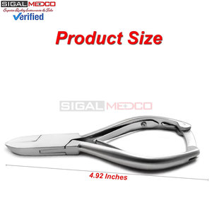 Side Cutters Plain Handle Straight Professional Chiropody Ingrown <b>Toe</b> Nail Side Cutter Straight Side Podiatry Instruments - Product Image 4