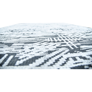 Tapis en laine fait main, motif géométrique abstrait moderne, tapis noué à la main pour salon - Product Image 1