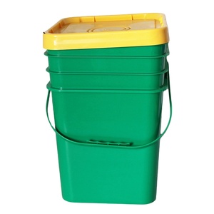 20L Plastic square Bucket Paint Pail <b>Seal</b> Good Factory Price Made in China - Product Image 1