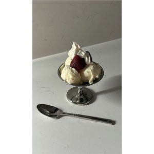 Tazón de Acero Inoxidable de Lujo para Helado, Copa Metálica para Postre, Coupé Plateado para Champán, Plato Aislado al por Mayor para Degustación de Gelato y Sorbete - Product Image 6
