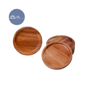 Posavasos de Madera Ecológico y Sostenible de Alta Calidad, Personalizable, Protección para Bebidas en Restaurantes y Hoteles, Color Azul - Product Image 1