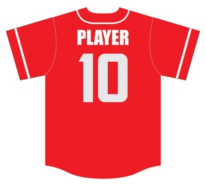 Ensemble uniforme de baseball des Reds pour hommes, maillot et pantalon rouges, numéro imprimé, manches courtes, coupe classique - Product Image 3