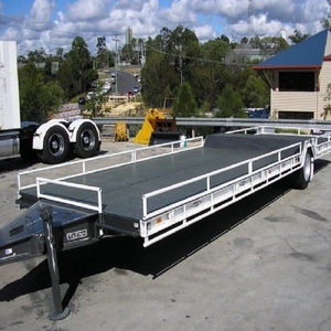 Commercial Freight Used Flatbed <b>Trailer</b> 40Ft Steel Decking 7x14 Size 14000Kg Payload Capacity Heavy Duty Cargo Transport Utility - Product Image 2