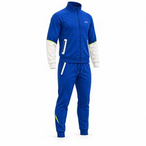 Chándal Deportivo para Hombre con Cremallera Completa, Bloques de Color, Poliéster, con Bolsillos Laterales, para Otoño - Product Image 4