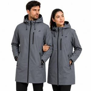 Chaqueta Larga Impermeable con Capucha para Hombre, Transpirable, para Viajes al Aire Libre, Parka Unisex, Ropa Exterior Impermeable, Fábrica OEM ODM - Product Image 1