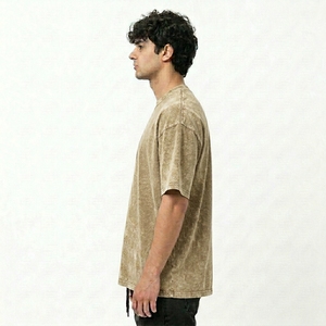 Premium Oversized Vintage <b>Cloud</b> Wash Heavyweight Cotton Tee Relaxed Boxy Drop Shoulder Crewneck Breathable - Product Image 2