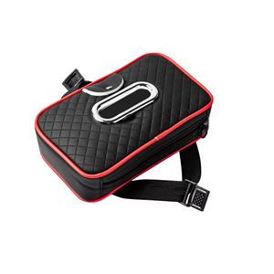 Boîte à mouchoirs noire et rouge robuste avec sangle élastique, porte-mouchoirs décoratif pour la salle de bain et la maison - Product Image 6