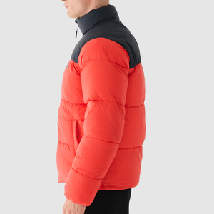Veste matelassée pour homme fabriquée en usine avec col en fourrure pour l'hiver, veste chaude personnalisée, veste matelassée tendance pour homme, veste d'extérieur pour homme - Product Image 4