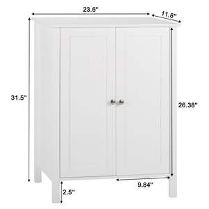 FCH Blanco YJ Puertas dobles Gabinete de baño Muebles de sala de estar elegantes - Product Image 6