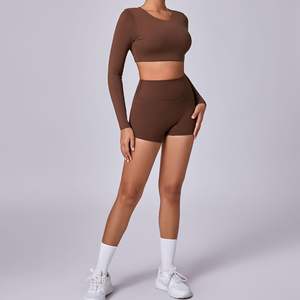 Sujetadores deportivos transpirables, ligeros, sin costuras, elásticos en cuatro direcciones y de secado rápido para mujer, tops cortos de yoga para entrenamiento. - Product Image 2