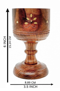 Quemador de Bakhoor de madera con detalles de latón que ofrece un aspecto árabe auténtico y una durabilidad prolongada para uso diario. - Product Image 4