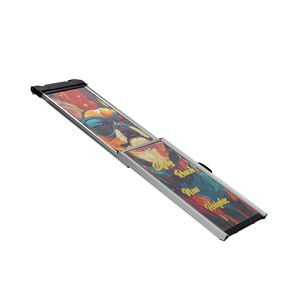 Rampe de chien en aluminium rétractable portable Surfaces antidérapantes avec motifs colorés Étapes télescopiques pour animaux de compagnie pour voitures camions SUV - Product Image 2
