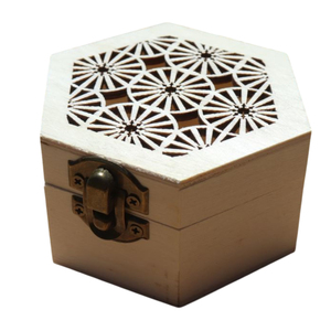 Caja de Regalo de Madera con Corte Láser al por Mayor, con Tapa Tallada Geométricamente, Estuche Decorativo para Guardar Recuerdos, Joyas y Recuerdos de Boda - Product Image 5