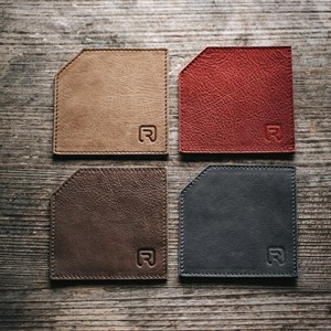 <b>Rustic</b> Genuine Leather Coasters for <b>Dining</b> <b>Table</b> Handmade Cowhide Drink Mat Luxury Home Decor Accessories GLC-0062 - Product Image 5
