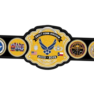 Sargento Cinturón de Campeonato Adam Jaramillo 2003-2025, Cinturón Deportivo Personalizado de Alta Calidad, Artículo de Colección Exclusivo - Product Image 5