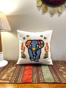 Funda de Cojín de Algodón Bordada a Mano, Venta al por Mayor para Decoración del Hogar, Sala de Estar, Hotel, Personalizada - Product Image 3